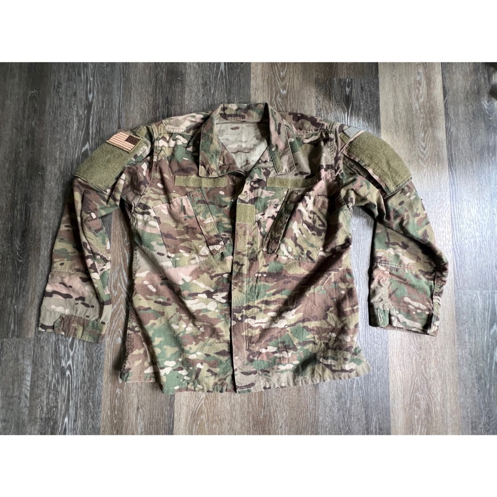 Military OCP Multicam Combat Jacket Mens Large Camo Tactical Utility Coat‎
